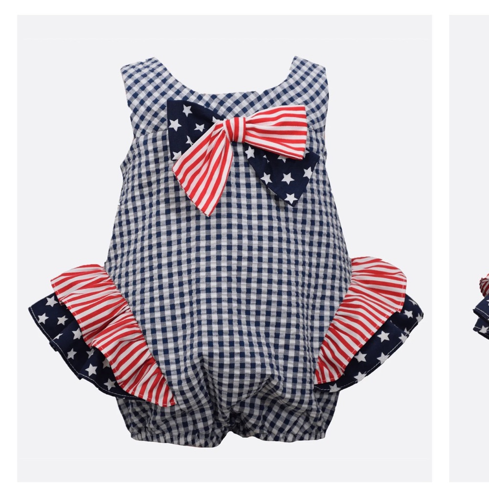 Iris and ivy Fourth of July outfit 12 months